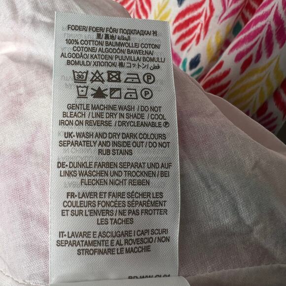 Boden Colorful Leaf Print Mini Dress - Picture 10 of 11